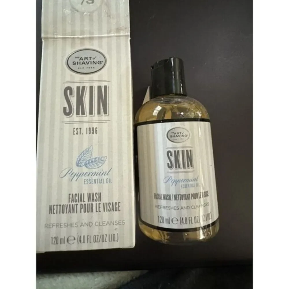 Men's Peppermint Face Wash By The Art of Shaving Large 4 oz.  w/ Essential Oil‎